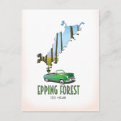 Epping Forest Essex England map Postkarte (Vorderseite)