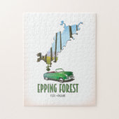 Epping Forest Essex England map Puzzle (Vertikal)