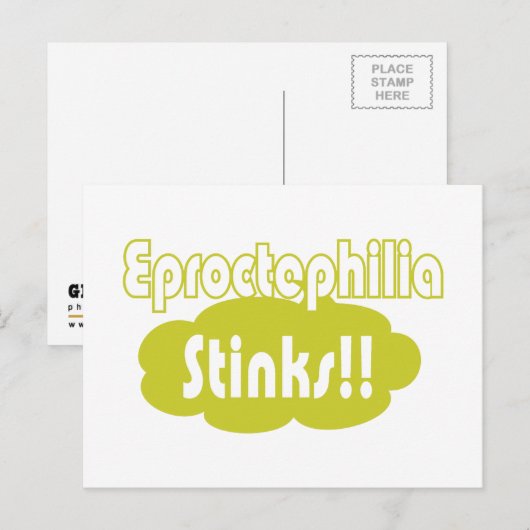 Eproctophilia Stinks!! Postkarte (Vorne/Hinten)