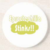 Eproctophilia Stinks!! Sandstein Untersetzer (Vorne)