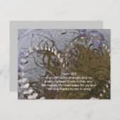 EPsalm 28:7-The LORD is my strength and my shield Postkarte (Vorne/Hinten)