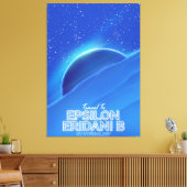 Epsilon Eridani b sci-fi Reiseposter Leinwanddruck (Insitu (Wohnzimmer))