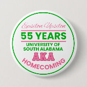 Epsilon Upsilon Custom Homecoming Button (Vorderseite)