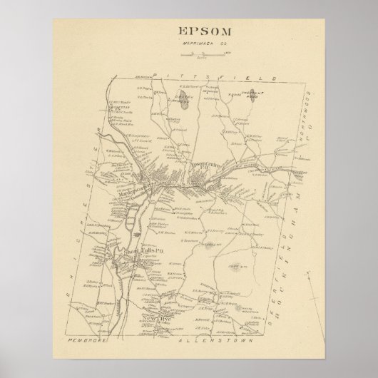 Epsom, Merrimack Co Poster (Vorne)