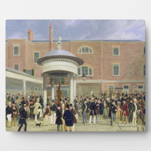 Epsom Races: Ansiedelungstag am Tattersall's (Öl a Fotoplatte