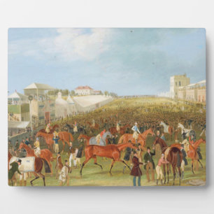 Epsom Races: Das Rennen über (Öl auf Leinwand) Fotoplatte