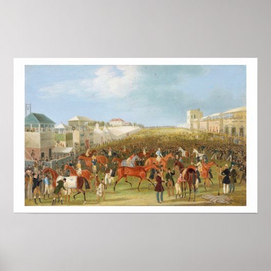 Epsom Races: Das Rennen über (Öl auf Leinwand) Poster (Vorne)