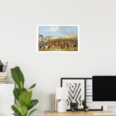 Epsom Races: Das Rennen über (Öl auf Leinwand) Poster (Heimbüro)
