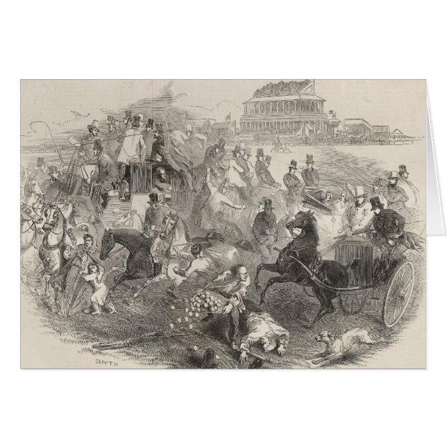 Epsom-Rennen, "Derby-Tag": Verlassen des Kurses (Vorderseite (Horizontal))