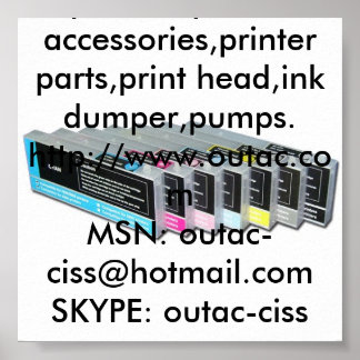 Epson 4450,Epson 4880 Refill able Cartridge etc. Poster