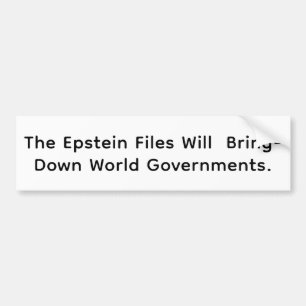 Epstein-Akten beenden Regierungen Hankamer Artjunk Autoaufkleber