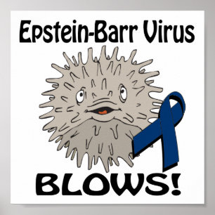 Epstein-Barr-Virus bläst Sensibilisierungsdesign Poster