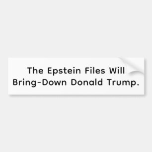 Epstein Bringt Trump zu Fall Hankamer Artjunkhaus  Autoaufkleber