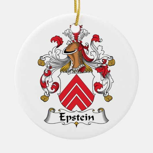 Epstein Familienwappen Keramikornament (Vorne)