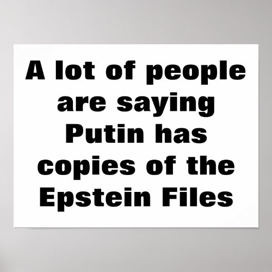 Epstein Files Poster (Vorne)