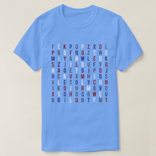 Epstein hat sich selbst keinen Wordsearch-T - Shir T-Shirt (Design vorne)