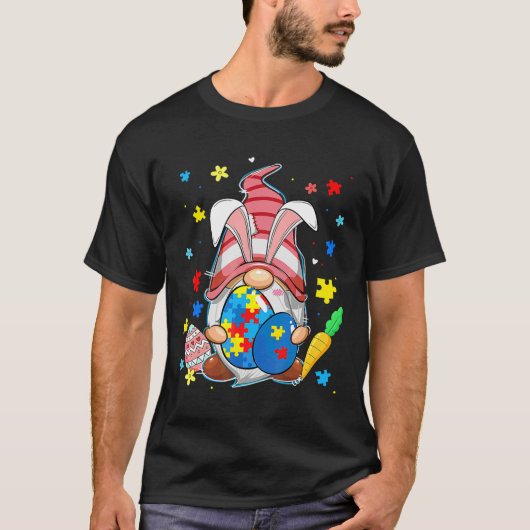 Ept versteht Liebe Gnome Autismus Bewusstsein Oste T-Shirt (Vorderseite)
