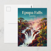 Epupa-Fälle Namibia Postkarte (Vorne/Hinten)