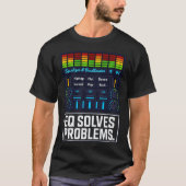 EQ Solves Problems – Equalizer Music Producer Tee (Vorderseite)