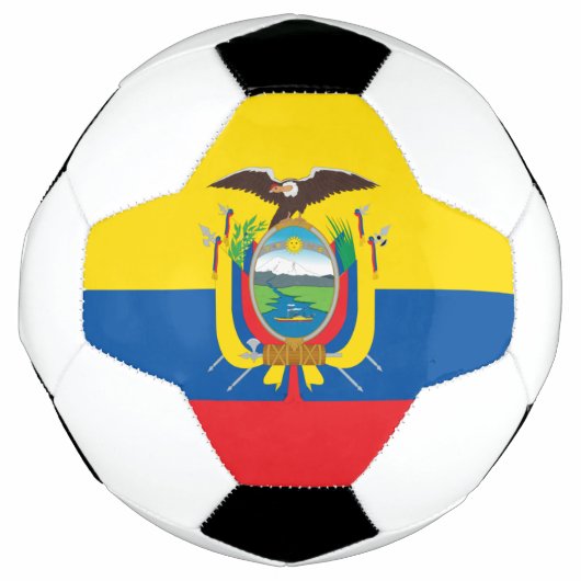 Equador-Flagge Fußball-Ball Fußball (Vorderseite)