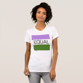EQUAL Genderqueer Flag T-Shirt (Vorne ganz)