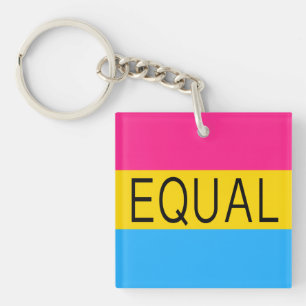 EQUAL Pansexual Flag Schlüsselanhänger