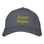 "Equal rights"-Obergrenze Bestickte Baseballkappe (Vorderseite)