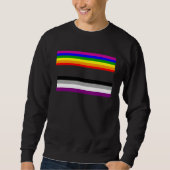 Equal Sign Ace Flag Asexual Lesbian Equality Suppo Sweatshirt (Vorderseite)