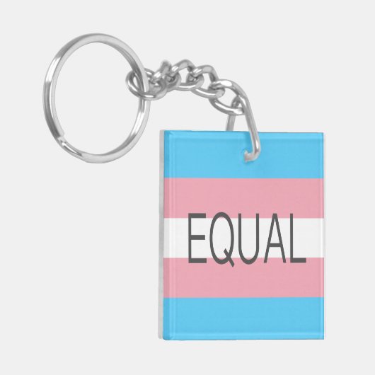 EQUAL Transgender-Flag Schlüsselanhänger (Vorderseite links)