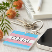 EQUAL Transgender-Flagge Schlüsselanhänger (Vorderseite rechts)