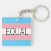 EQUAL Transgender-Flagge Schlüsselanhänger (Rückseite)
