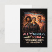 Equal Under Every Flag Dankeskarte (Vorne/Hinten)