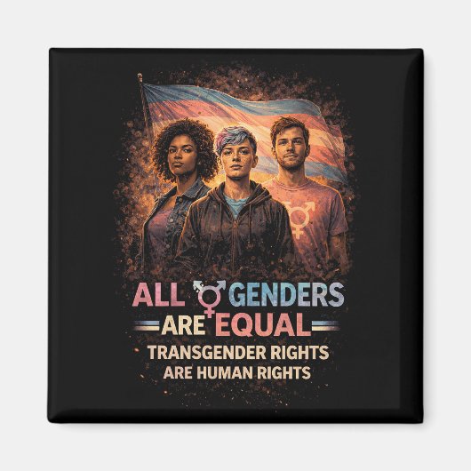 Equal Under Every Flag Magnet (Vorne)