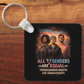 Equal Under Every Flag Schlüsselanhänger (Vorderseite)