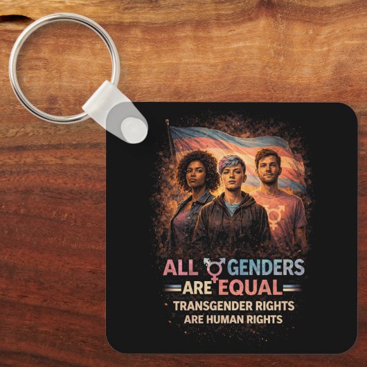 Equal Under Every Flag Schlüsselanhänger (Vorderseite)