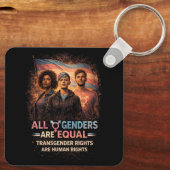 Equal Under Every Flag Schlüsselanhänger (Rückseite)