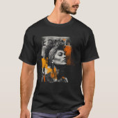 Equality Collage – Bold Orange & Black Activist Ar T-Shirt (Vorderseite)
