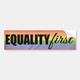 EQUALITY FIRST -.png Autoaufkleber