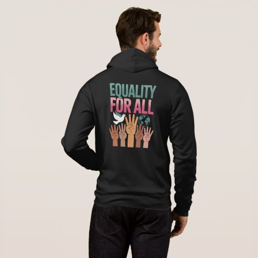 Equality For All – Human Rights Day 2025 Hoodie (Schwarz voll)