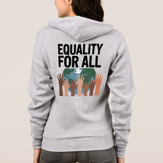 Equality For All – Human Rights Day 2025 Hoodie (Rückseite)