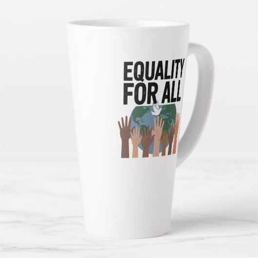 Equality For All – Human Rights Day 2025 Milchtasse (Rechte Ecke)