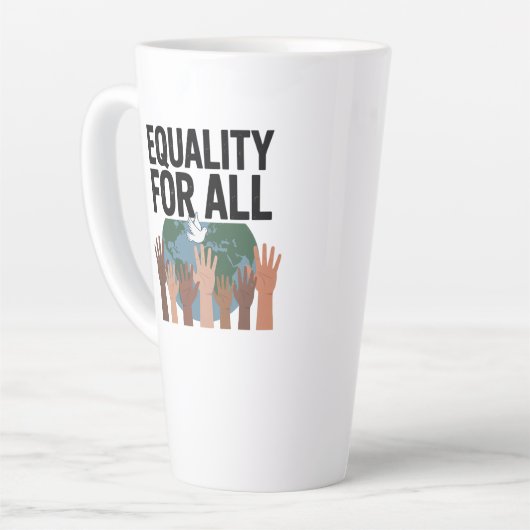 Equality For All – Human Rights Day 2025 Milchtasse (Linke Ecke)