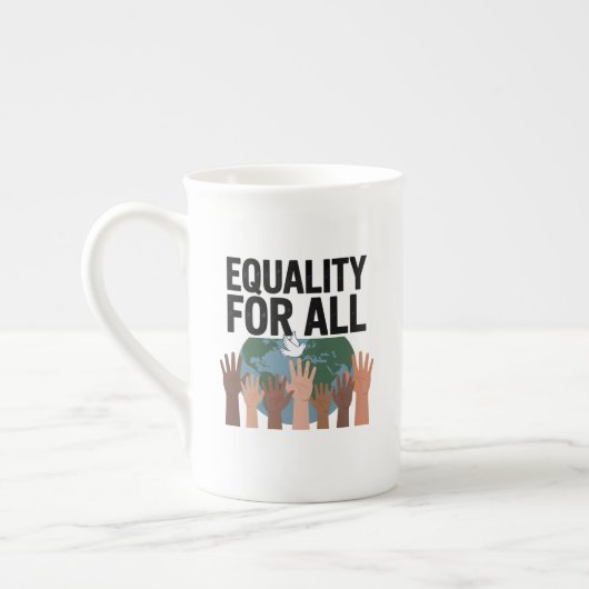 Equality For All – Human Rights Day 2025 Porzellantasse (Links)