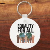 Equality For All – Human Rights Day 2025 Schlüsselanhänger (Rückseite)