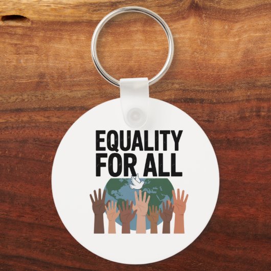 Equality For All – Human Rights Day 2025 Schlüsselanhänger (Rückseite)