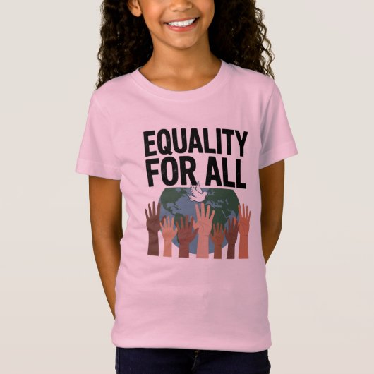 Equality For All – Human Rights Day 2025 T-Shirt (Vorderseite)