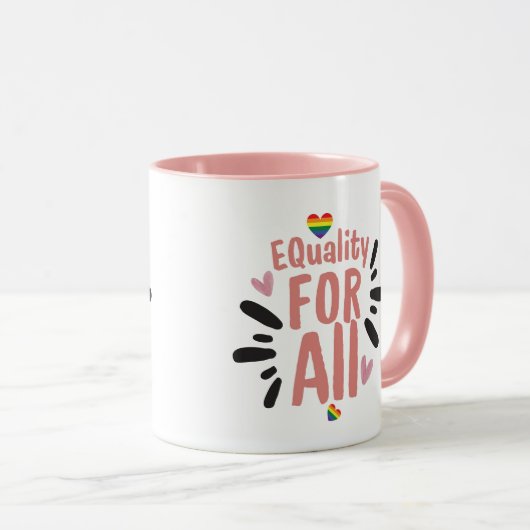 Equality for All Pride Mug Tasse (VorderseiteRechts)