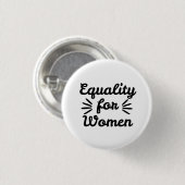 Equality For Women Women's Day Button (Vorne & Hinten)