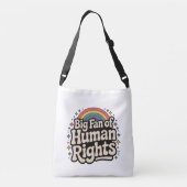 EQUALITY HUMAN RIGHTS CROSS BODY BAG TRAGETASCHEN MIT LANGEN TRÄGERN (Rückseite)