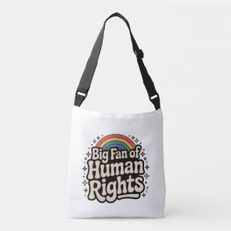 EQUALITY HUMAN RIGHTS CROSS BODY BAG TRAGETASCHEN MIT LANGEN TRÄGERN